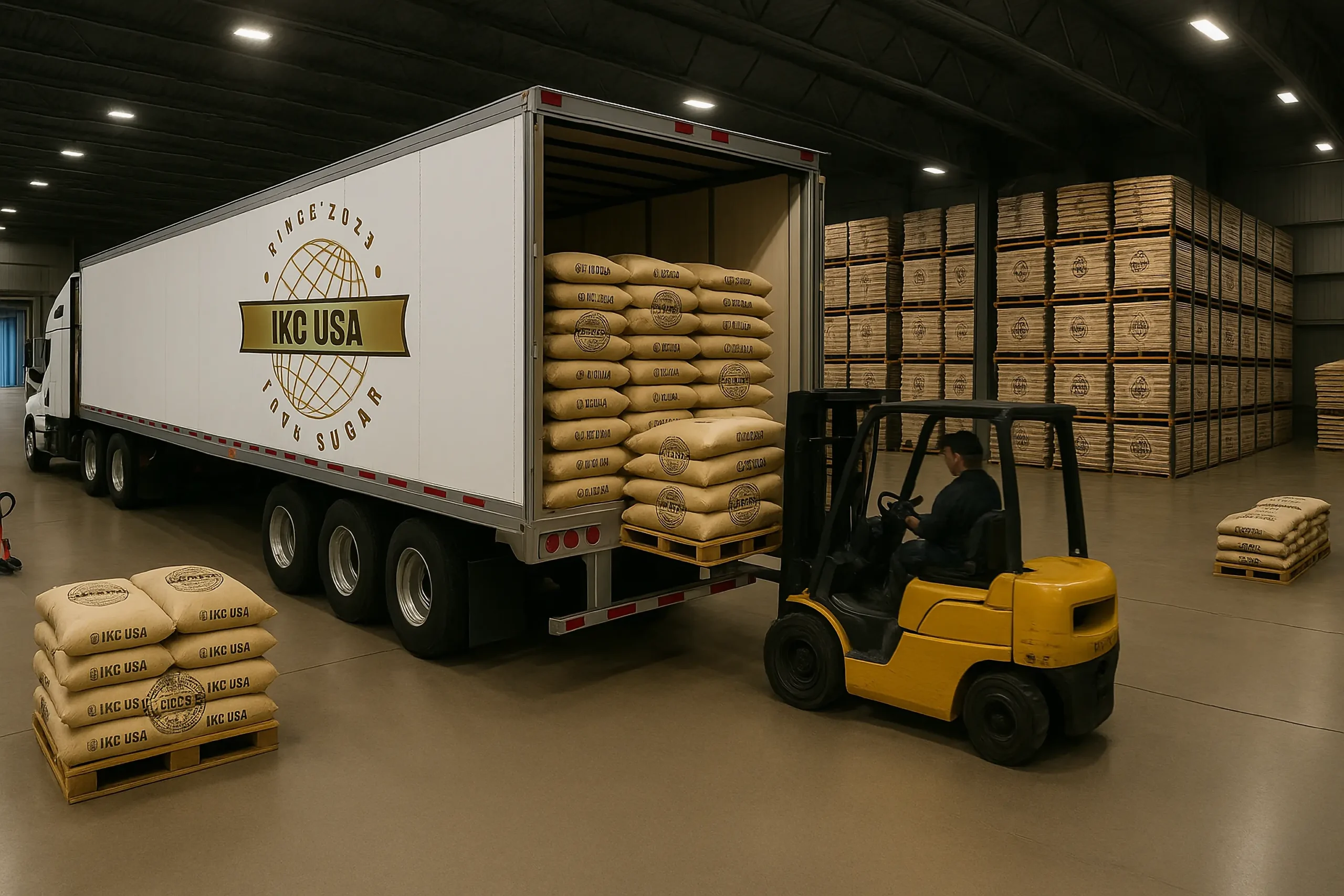 Warehouse loading sugar
